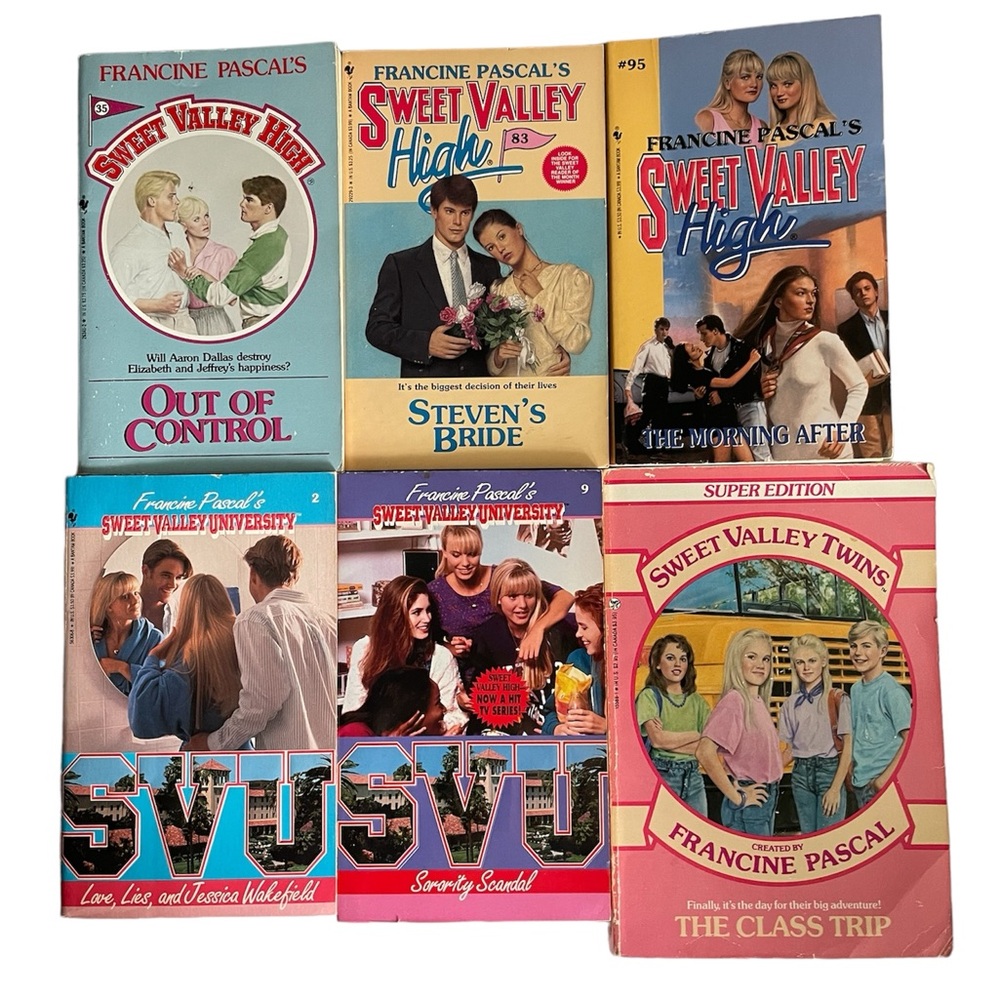 Sweet Valley High 6 book lot